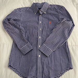 Ralph Lauren purple check button up